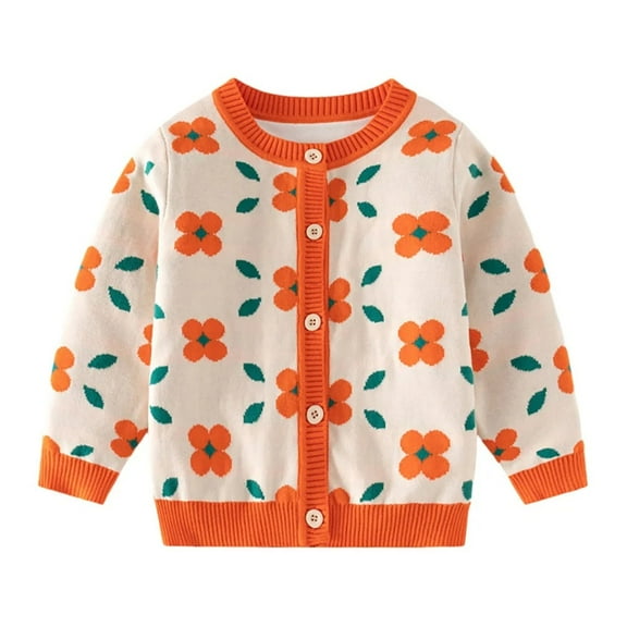 XBASW 2-9 Years Boys Girls Cardigan Sweater Jacket for Toddler Kids Long Sleeve Knit Sweater Baby V Neck Stripe Fall Winter Knit Cardigan for Boys