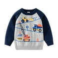 thumbnail image 1 of XBASW 2-9 Years Boys Pullover Sweater Cotton Long Sleeve Knit Tops Autumn Winter Crewneck Sweatshirt Sweaters for Baby Toddler Kids, 1 of 9