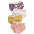 thumbnail image 1 of XBASW 2-9 Years Kids Girls' Soft Underwear Baby Cotton Breathable Briefs Comfort Print Briefs Toddler Undies Triangle Shorts Pack of 4, 1 of 7