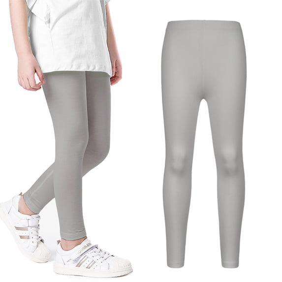 XBASW 3-10T Girls Solid Color Leggings for Baby Kids Stretchy Tights Basic Pants Spring Fall Soft Trousers for Girls