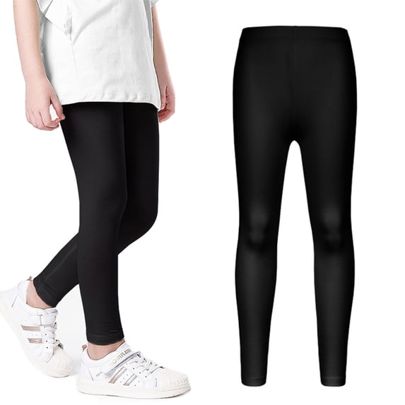 XBASW 3-10T Girls Solid Color Leggings for Baby Kids Stretchy Tights Basic Pants Spring Fall Soft Trousers for Girls