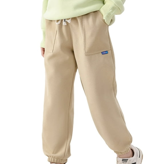 XBASW 3-15Y Boys Girls Joggers Pants Spring Fall Sweatpants for Kids Teen Casual Loose Trousers