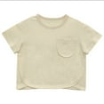 thumbnail image 1 of XBASW 3-24M Boys Girls Short-Sleeved T-Shirt for Baby Newborn Candy Color Tops Summer Crewneck Cotton Tees, 1 of 7