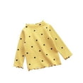 thumbnail image 1 of XBASW 3-8T Kids Baby T-Shirt for Girls Long Sleeve Pullover Shirt Girls Dot Print Tees Tops for Spring Fall, 1 of 9