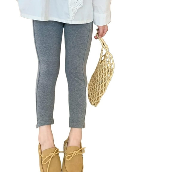 XBASW 3-9 Years Toddler Girls Leggings Fall Winter Bottoming Pants Girls Solid Basic Stretch Trousers for Kids