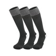 thumbnail image 1 of XBASW 3 Pairs Toddler Kids Football Soccer Knee High Socks Stripes Sports Socks Cotton Thigh High Socks for Boys Girls 1-12T, 1 of 9