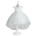 thumbnail image 1 of XBASW 4-12T Baby Kids Girls Lace Tulle Dress Flower Girl Princess Dress Toddler Bridesmaid Pageant Party Gown Dress for Girls, 1 of 9