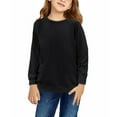 thumbnail image 1 of XBASW 4-13Y Girls Long Sleeve Sweatshirt Solid Color Sweater Spring Fall Tunic T-Shirt Tops for Toddler Kids Teen, 1 of 8