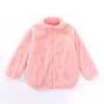 thumbnail image 1 of XBASW 4-15 Years Boys Girls Fleece Jacket for Kids Youth Sherpa Fall Winter Coat Toddler Thick Full Zip Fuzzy Outwear with Pockets, 1 of 11