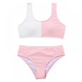 thumbnail image 1 of XBASW 7-14Y Girls Bikini Bathing Suits 2 Piece Beach Halter Swimsuits Summer Quick Dry Swimwear for Kids Teen, 1 of 6