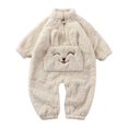 thumbnail image 1 of XBASW Baby Bodysuits Onesie for Girls Boys Cartoon Plush Pajamas Fall Winter Warm Jumpsuit Sleepwear Pullover Romper Outfits 0-24M, 1 of 9