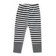 thumbnail image 1 of XBASW Baby Boys Girls Striped Leggings Pants Elastic Waist Trousers 0-2T Spring Fall Stretch Capris for Girls, 1 of 9