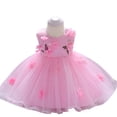 thumbnail image 1 of XBASW Baby Flower Princess Dresses Newborn Girls Lace Tulle Dress Wedding Pageant Party Gown Dresses for 9M-3Y, 1 of 9