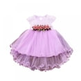 thumbnail image 1 of XBASW Baby Girls Mesh Sleeveless Dresses Flower Girls Sweet Dress Summer Toddler Tulle Tutu Princess Party Gown 9M-3Y, 1 of 9