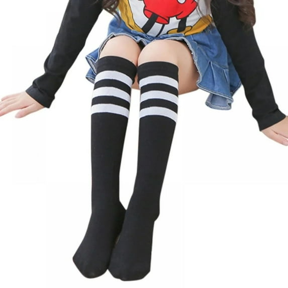 XBASW Baby Kids Boys' Girls Stripes Knee High Socks Unisex Socks School Uniform Socks Student Soccer Socks 1-12Y