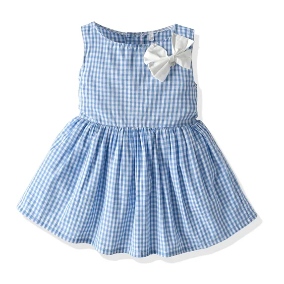XBASW Baby Kids Boys Girls Twins Matching Outfits Toddler Girls Sleeveless Stripe Dress Boys Floral Bowtie Shirts Tops + Suspender Shorts Summer Set 6M-6T