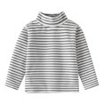 thumbnail image 1 of XBASW Baby Kids Boys Thermal T Shirts Tops Toddler Stripe Undershirt Long Sleeve Bottoming Shirt for Boys 1-6T, 1 of 7