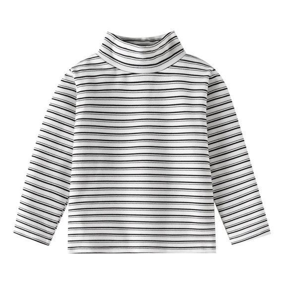 XBASW Baby Kids Boys Thermal T Shirts Tops Toddler Stripe Undershirt Long Sleeve Bottoming Shirt for Boys 1-6T