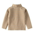 thumbnail image 1 of XBASW Baby Kids Boys Thermal T Shirts Tops Toddler Stripe Undershirt Long Sleeve Bottoming Shirt for Boys 1-6T, 1 of 7