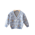 thumbnail image 1 of XBASW Baby Kids Dinosaur Cardigan Sweater for Boys Long Sleeve Knit Jacket Toddler V-Neck Fall Winter Boys Knit Sweater Coat for 9M -6Years, 1 of 10