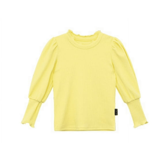 XBASW Baby Kids Girls T-Shirt Tops Pullover Bottoming Shirt Toddler Spring Fall Crewneck Tees for Girls 2-7 Years