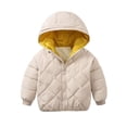 thumbnail image 1 of XBASW Baby Kids Winter Fleece Jackets Hooded Snowsuit Toddler Cotton Coats Warm down Outerwear for Girls Boys Size 1-7T, 1 of 11