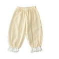 thumbnail image 1 of XBASW Baby Newborn Girls Harem Pants Summer Loose Trousers Lace Leg Bottoms Girls Solid Color Anti-Mosquito Pants for 0-2T, 1 of 8