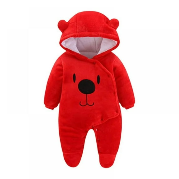 XBASW Baby Newborn Snowsuit One-Piece Romper Winter Coat Jumpsuit Snowsuit Bodysuit for Infant Girls Boys 0-2 Months