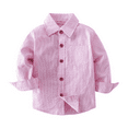 thumbnail image 1 of XBASW Baby Toddler Boys Dress Shirt Long Sleeve Blouses Tops Solid Color Shirt Spring Fall Gentleman Tops for Boys 1-5T, 1 of 9