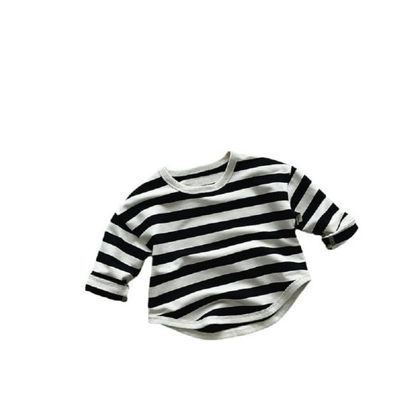 XBASW Baby Toddler Boys Striped Tshirts Long Sleeve T-Shirts for Boys Girls Spring Fall Pullover Tops 9M - 5Y