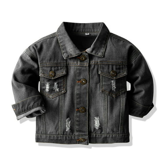 XBASW Baby Toddler Denim Jacket Spring Falll Button Jeans Jacket Coat Kids Tops for Boys Girls 3M- 6T