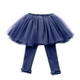 thumbnail image 1 of XBASW Baby Toddler Girls Footless Leggings with Lace Tutu Stretch Pantskirt Spring Fall Solid Trousers for Girls 0-5 Years, 1 of 8