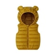 thumbnail image 1 of XBASW Baby Toddler Hooded Vest for Boys Girls Winter Puffer Cotton Waistcoat Zipper up Sleeveless Jacket Size 1-6Y, 1 of 10
