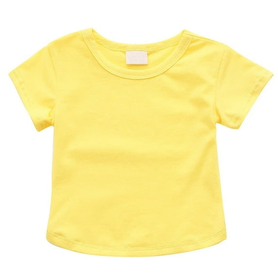 XBASW Baby Toddler Kids T-Shirt Cotton Short Sleeve Tee Shirt Summer Pullover Tops Outfit for Boys Girls 9 Months - 4 Years