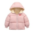 thumbnail image 1 of XBASW Boys Girls Winter Fleece Coats for Toddler Kids Hooded down Cotton Jacket for 2-7 Years Puffer Warm Outerwear, 1 of 12