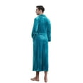 thumbnail image 1 of XBASW Flannel Robe for Womens Mens Long Bath Robe Plush Soft Fleece Bathrobes Autumn Winter Couple Pajamas Sleepwear Nightgown（M -XL-XXXL), 1 of 12