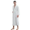 thumbnail image 1 of XBASW Flannel Robe for Womens Mens Long Bath Robe Plush Soft Fleece Bathrobes Autumn Winter Couple Pajamas Sleepwear Nightgown（M -XL-XXXL), 1 of 12