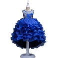 thumbnail image 1 of XBASW Flower Girl Dress Kids Baby Crochet Trailing Tutu Princess Dresses Teen Wedding Bridesmaid Birthday Party Pageant Gown 2-15T, 1 of 8