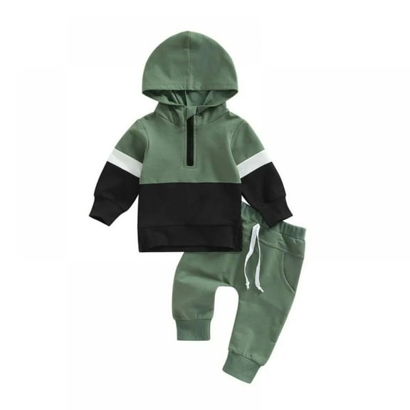 XBASW Infant Baby Boys Girls Hoodie Clothes Outfits Cotton Sweatshirt Tops Sweatpants Set Toddler Boy Spring Fall Tracksuit Clothes 6M-5T