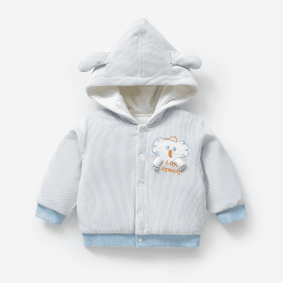 XBASW Infant Baby Girls Boys Bear Ears Hooded Jackets Warm Coat Fall Winter Toddler Casual Outerwear 3M-4T