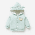 thumbnail image 1 of XBASW Infant Baby Girls Boys Bear Ears Hooded Jackets Warm Coat Fall Winter Toddler Casual Outerwear 3M-4T, 1 of 9