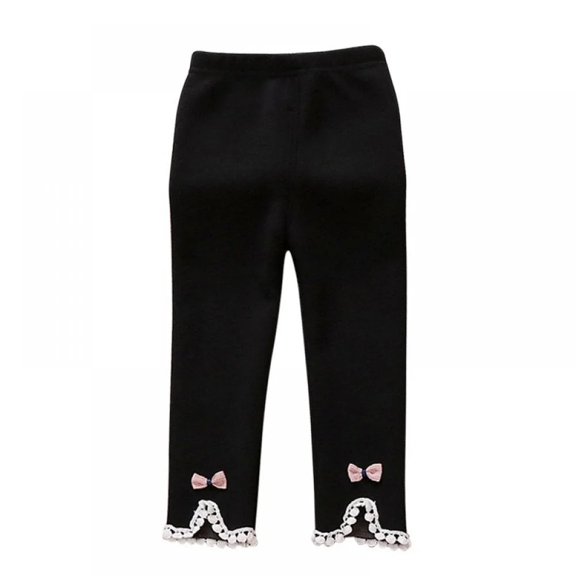 XBASW Infant Baby Toddler Girls Fleece Lined Leggings Thick Footless Trousers Spring Fall Winter Stretch Pants 0-4 Years