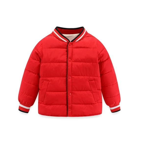 XBASW Kids Baby Boys Girls Cotton Jacket Light Toddler Warm Coats Fall Winter down Lined Outerwear for 3-14 Years