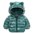 thumbnail image 1 of XBASW Kids Baby Boys Girls Winter Coats Snowsuit Toddler Hooded down Cotton Jacket Light Puffer Warm Windproof Outwear 2-7T, 1 of 9