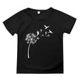 thumbnail image 1 of XBASW Kids Baby Dandelion Printed T-Shirt for Girls Summer Short Sleeve Tops 2-14 Years Teen Crewneck Tees Shirts for Girls, 1 of 7