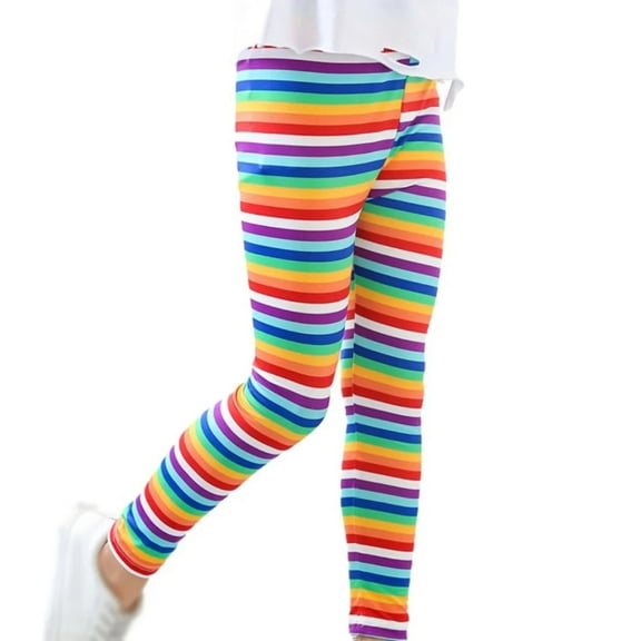 XBASW Kids Baby Girls Floral Leggings Stretch Casual Tights Soft Sports Dance Pants Girls Spring Fall Trousers for 2-12 Years