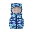 thumbnail image 1 of XBASW Kids Baby Hooded Ears Vest for Girl Boys down Cotton Waistcoat Coat Toddlers Print Sleeveless Jacket for Spring Autumn 1-6T, 1 of 9