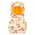 thumbnail image 1 of XBASW Kids Baby Hooded Ears Vest for Girl Boys down Cotton Waistcoat Coat Toddlers Print Sleeveless Jacket for Spring Autumn 1-6T, 1 of 8