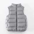 thumbnail image 1 of XBASW Kids Baby Light down Vest Solid Color Warm Waistcoat Winter Sleeveless Puffer Jacket for Boys Girls 2-12T, 1 of 8