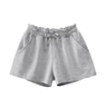 thumbnail image 1 of XBASW Toddler Kids Girls Casual Shorts Summer Cotton Short Pants with Pockets 2-12T, 1 of 7